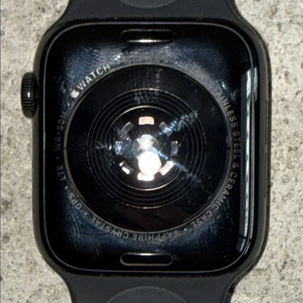 Apple Watch Series 5 44mm with charger not shown